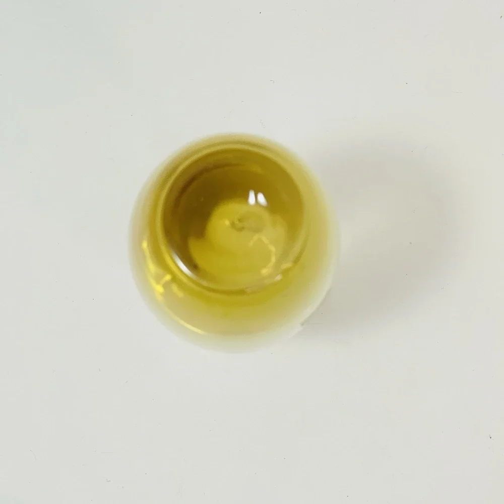 Sea Glasburk Signed Amber Bud Vase 7.25
